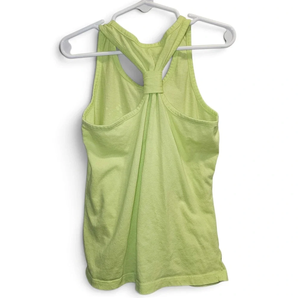 The Children's Place Tank Top Girls 7/8 Green Good Glitter Unicorn Racerback